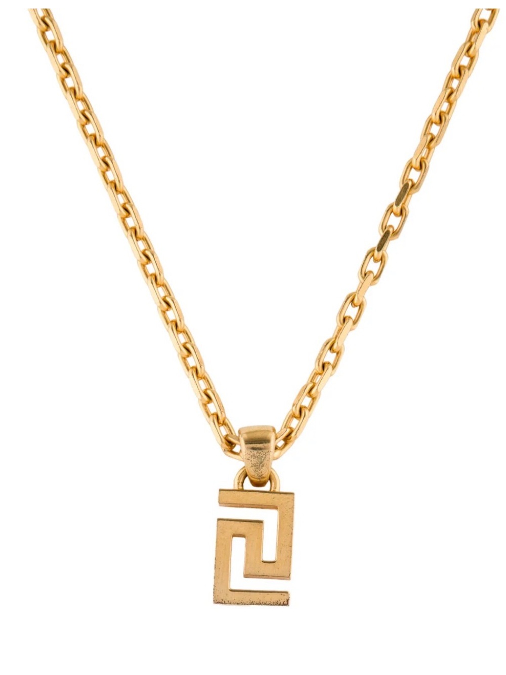 VERSACE 🇮🇹💛Made in Italy Greca Gold Pendant Necklace - Picture 2 of 9